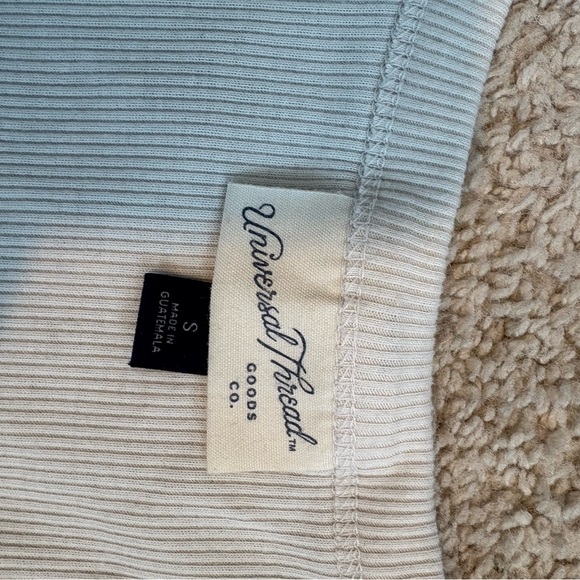 Universal Thread Cream Ribbed Tank Top - Picture 2 of 4